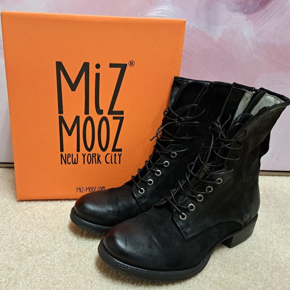 Miz Mooz Nala Combat Boots Size EU 40 (US 9)